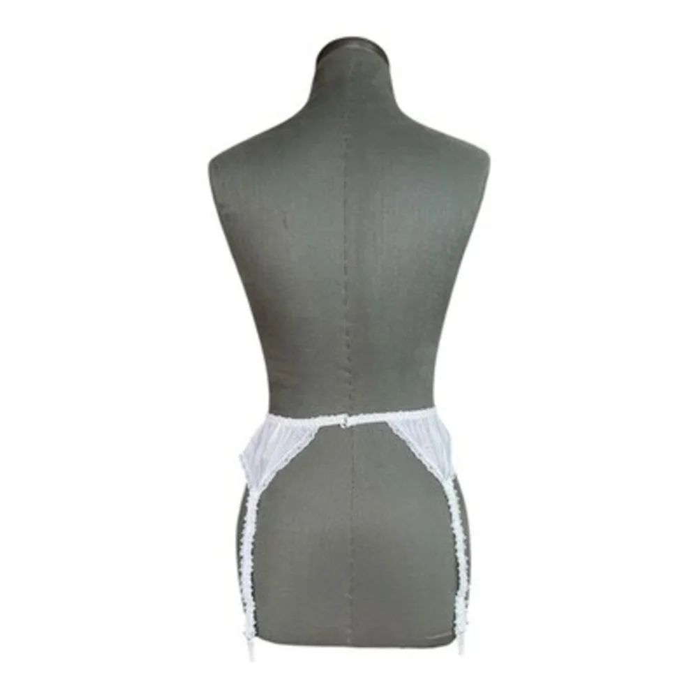 Victoria’s Secret White Lace Garter Belt Bridal Wedding L New Without Tags